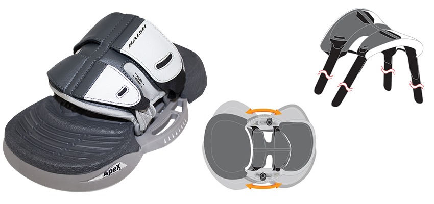 Naish Apex 2020 pads en straps