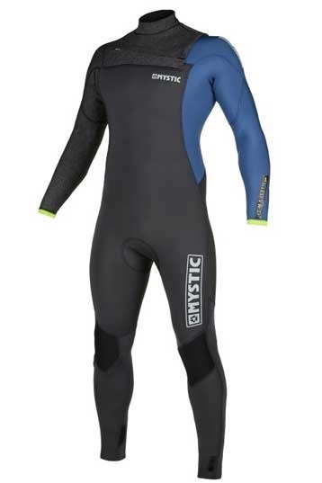Mystic Watersports Cuciture Piatte Easy Stretch Surf Kite Surf & Windsurf Brand 3 / 2MM Zip Posteriore Shorty Wetsuit Navy 