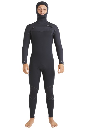 Billabong-Furnace Natural 6/5 Frontzip Hooded Wetsuit