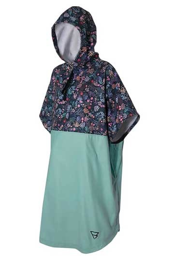 fleece poncho with hood