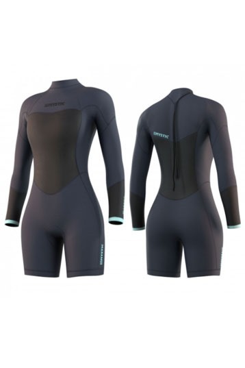 Mystic-Brand Longarm Shorty 3/2 Backzip Womens 2023 Wetsuit