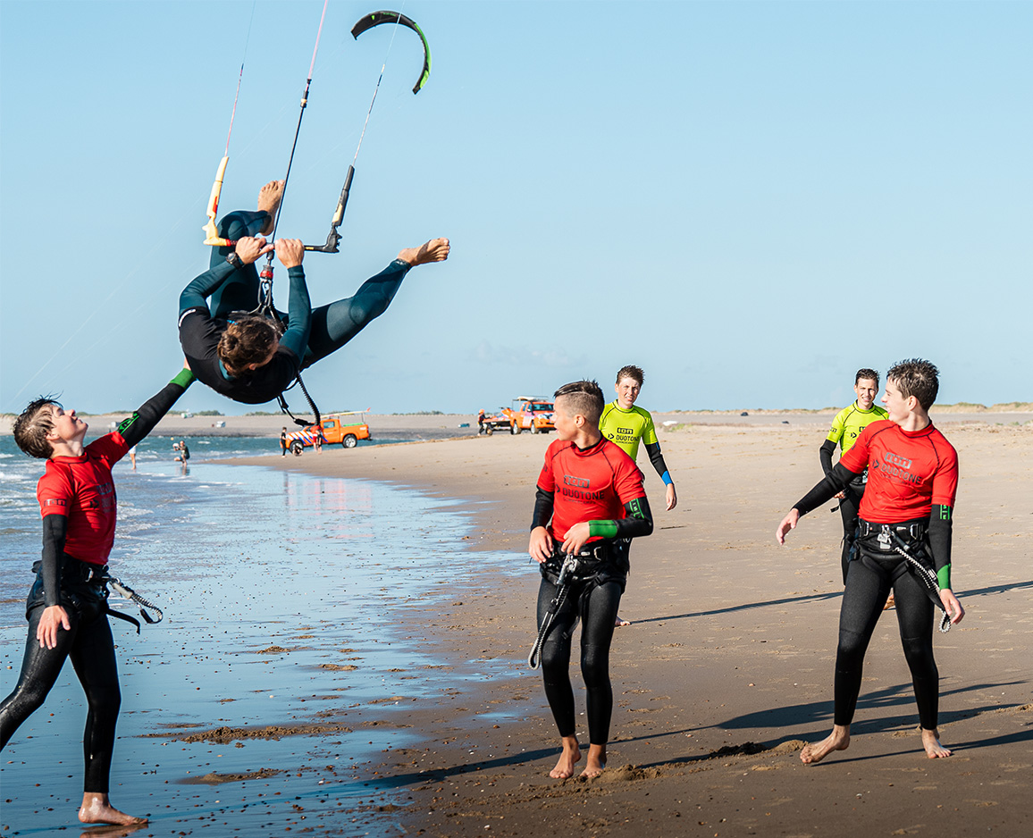 kitesurfing in Brouwersdam
