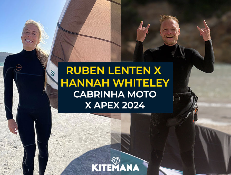 Cabrinha Moto X Apex 2024 fun session with Ruben Lenten & Hannah Whiteley
